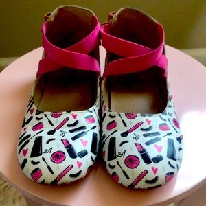 Limited Barbie edition Monkey Feet ballet flats.Girls size 5-6y.